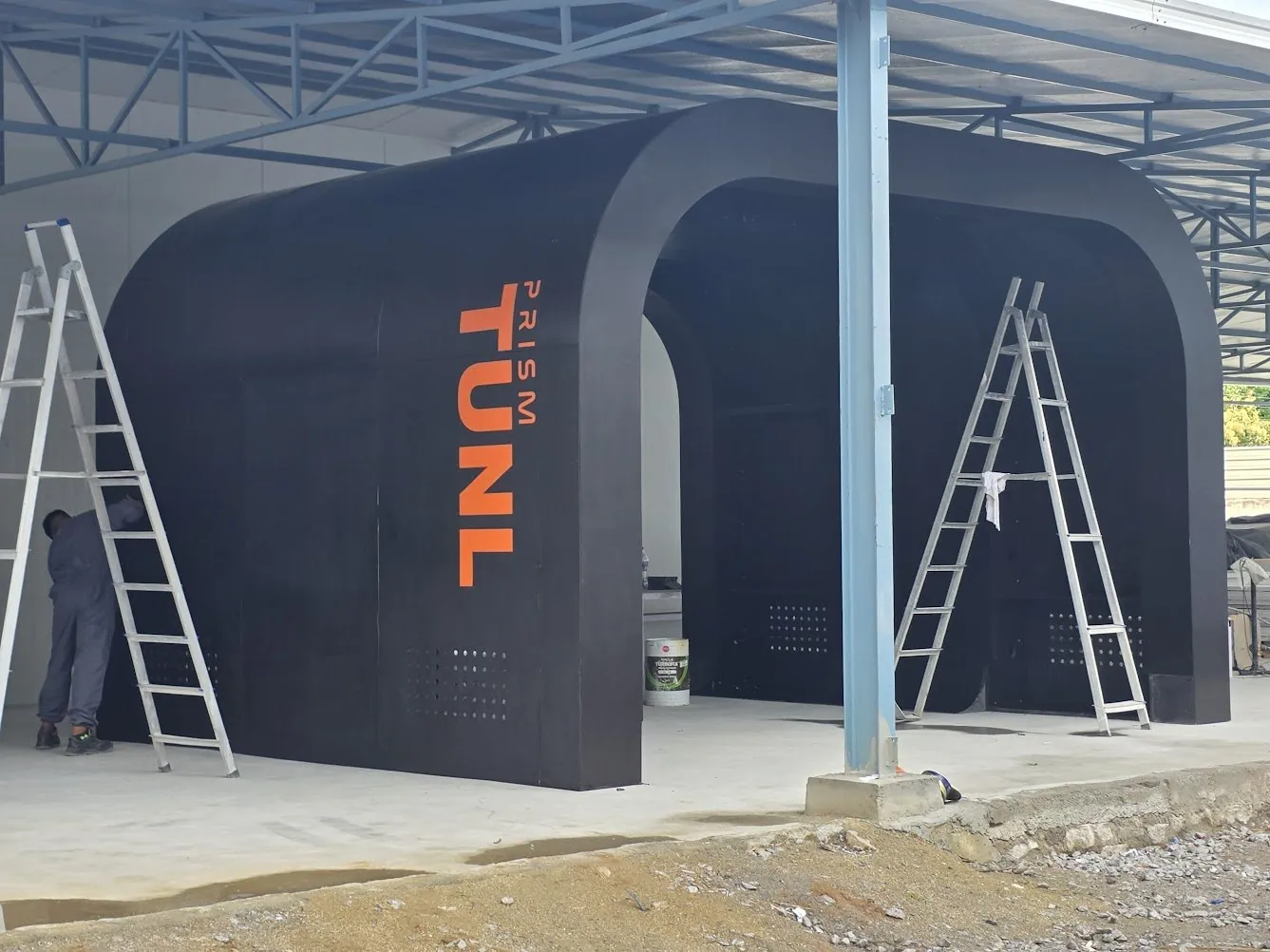 The full-size Prism TUNL being finished